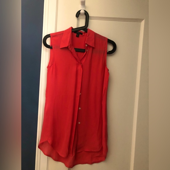 J crew sleeveless pink silk tunic shirt size 00p - Picture 1 of 7